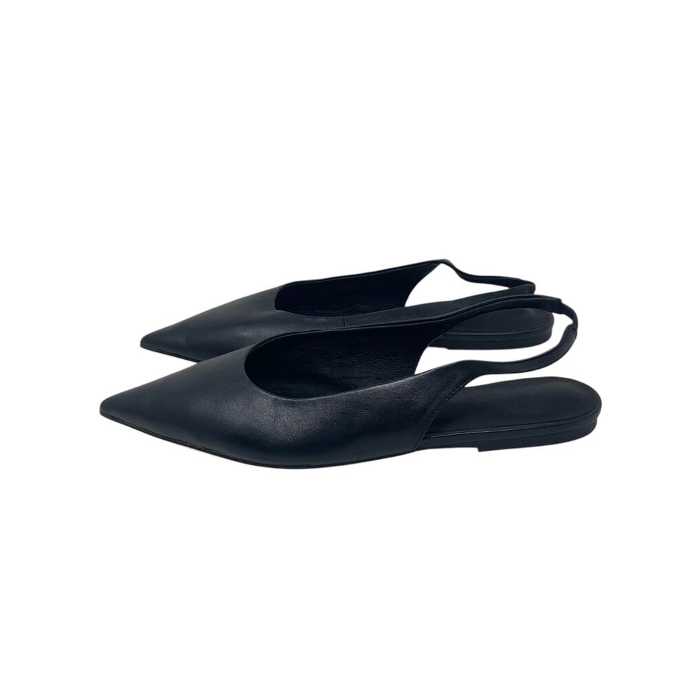Tony Bianco Women's Javier Pointed Toe Slingback Flats - Black - Size 7.5 - Picture 2 of 9